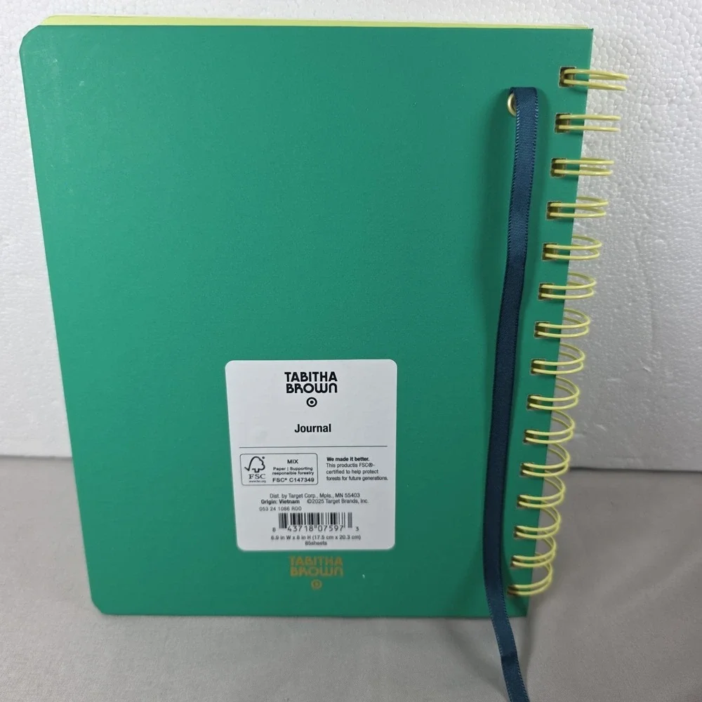 Tabitha Brown x Target You & Me Business Spiral Journal Planner Teal Hardcover